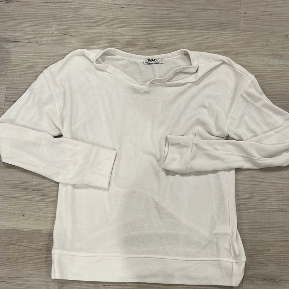 T2Love White Long Sleeve Sweatshirt